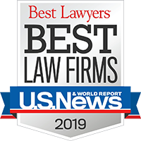 U.S. News & World Report Best Lawyers Best Law Firms 2019 award